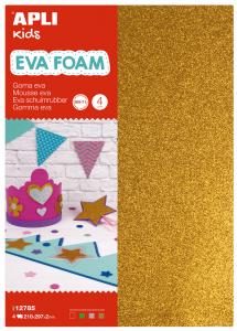 EVA FOAM Trblietavé - 4 ks (červená,zelená,strieborná,zlatá)